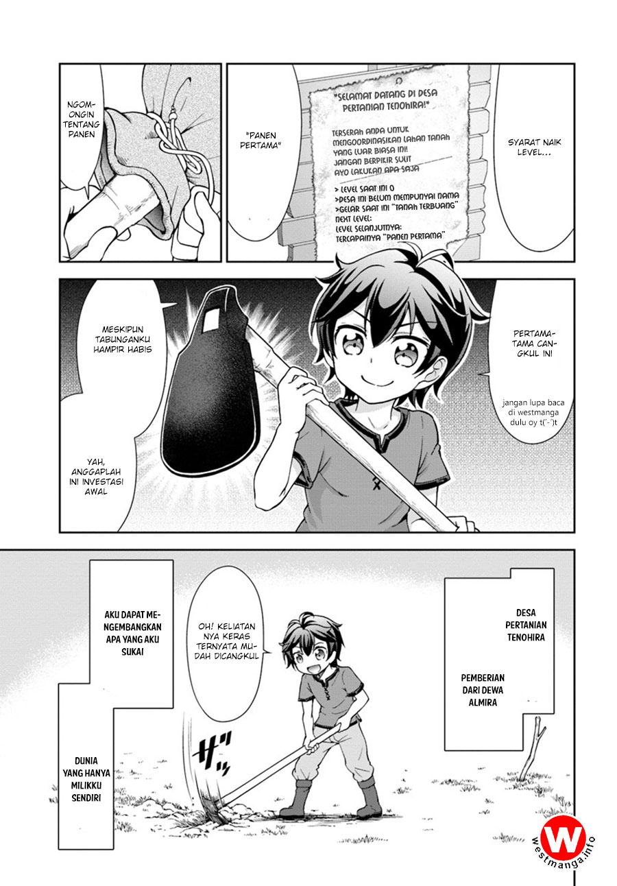 Tenohira Kaitaku Mura de Isekai Kenkokuki: Fueteku Yome-tachi to Nonbiri Mujintou Life Chapter 2 - halaman 4
