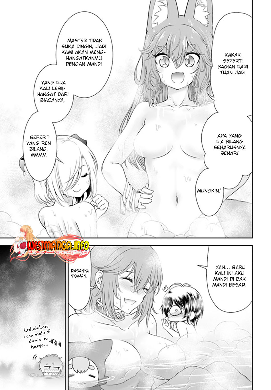 Tenohira Kaitakumura de Isekai Kenkouki ~Fueteku Yome-tachi to Nonbiri Mujintou Raifu~ Chapter 33 - halaman 7