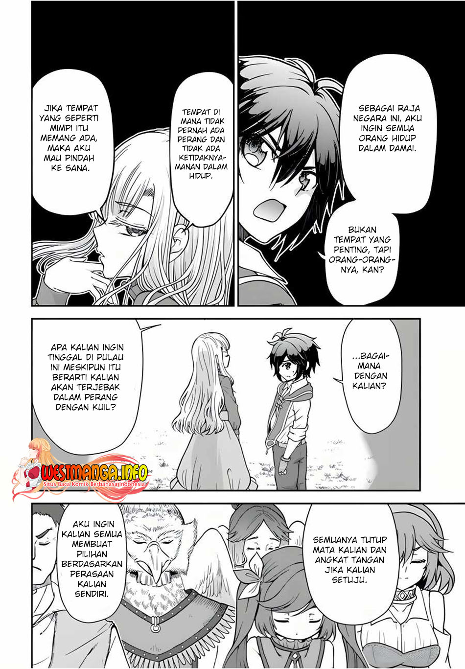 Tenohira Kaitakumura de Isekai Kenkouki ~Fueteku Yome-tachi to Nonbiri Mujintou Raifu~ Chapter 35 - halaman 3