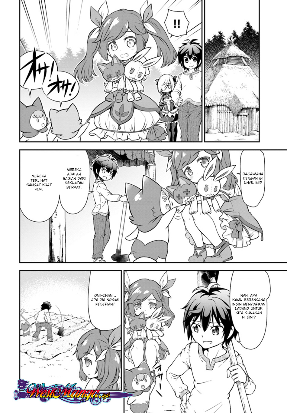 Tenohira Kaitakumura de Isekai Kenkouki ~Fueteku Yome-tachi to Nonbiri Mujintou Raifu~ Chapter 9 - halaman 25
