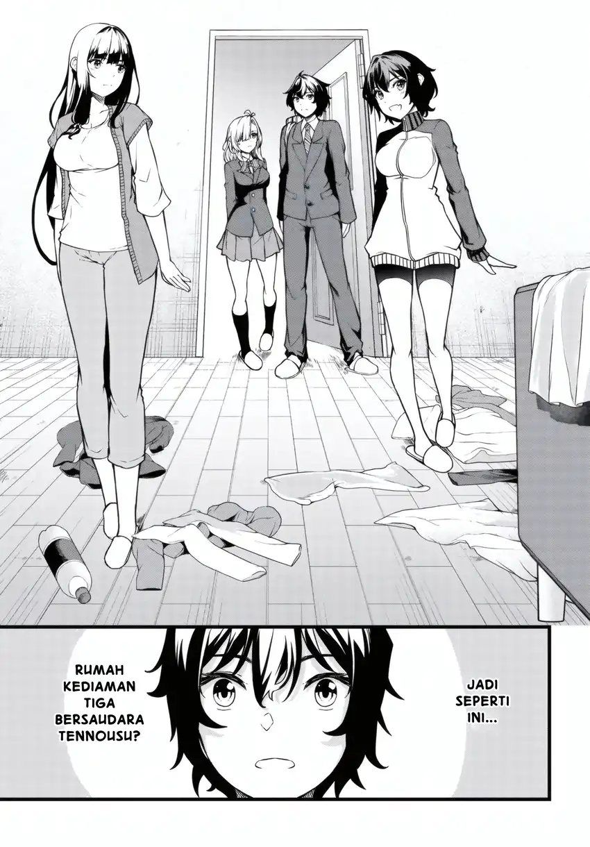 Tensai Bishoujo Sanshimai wa Isourou ni Dake Choro Kawaii Chapter 2 - halaman 4