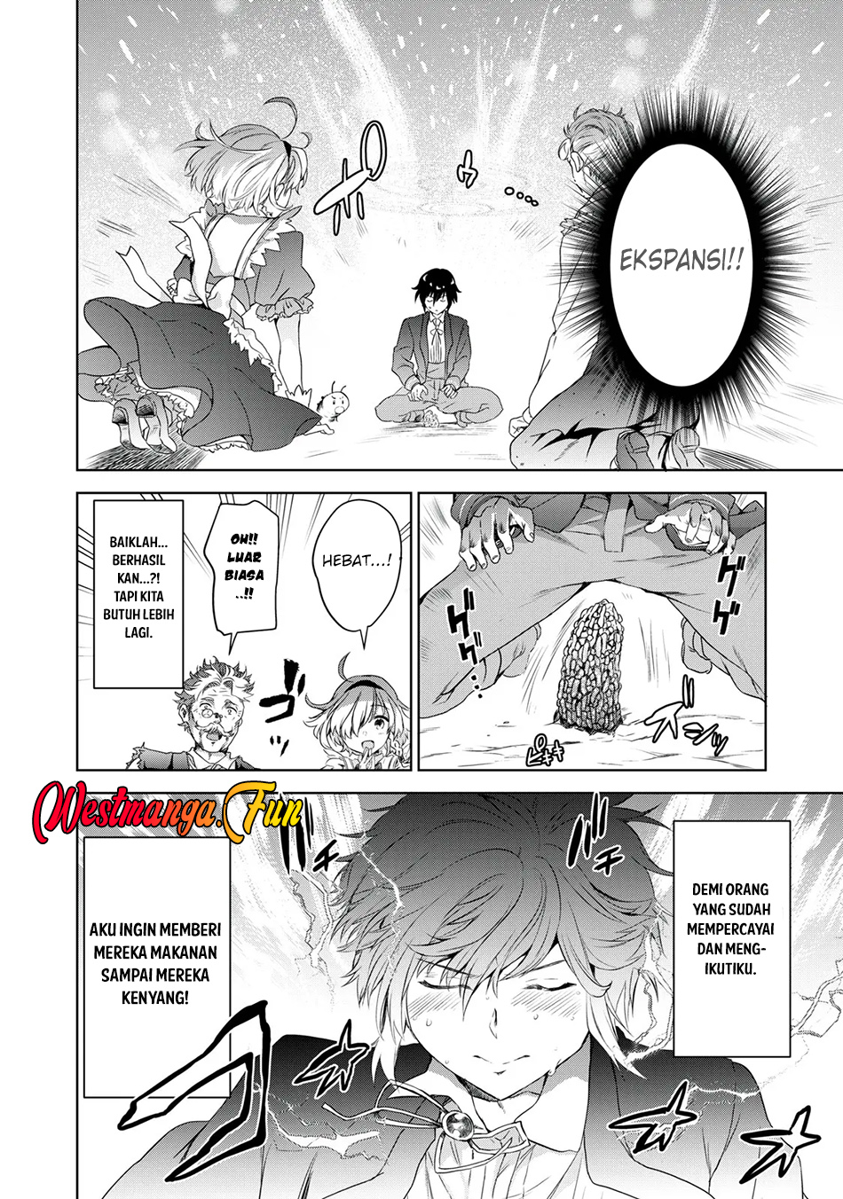 Tensei Kizoku no Bannou Kaitaku Kara ~”Kakudai & Shukushou” Sukiru o Tsukatte Itara Saikyou Ryouchi ni Narimashita~ Chapter 1.2 - halaman 8