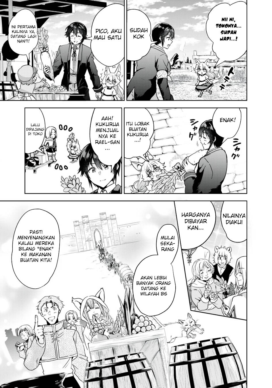 Tensei Kizoku no Bannou Kaitaku Kara ~”Kakudai & Shukushou” Sukiru o Tsukatte Itara Saikyou Ryouchi ni Narimashita~ Chapter 11 - halaman 38