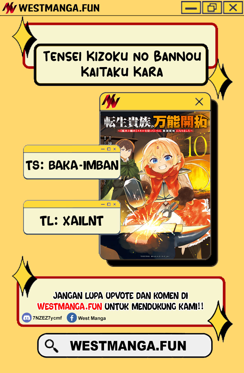 Tensei Kizoku no Bannou Kaitaku Kara ~”Kakudai & Shukushou” Sukiru o Tsukatte Itara Saikyou Ryouchi ni Narimashita~ Chapter 35 - halaman 4