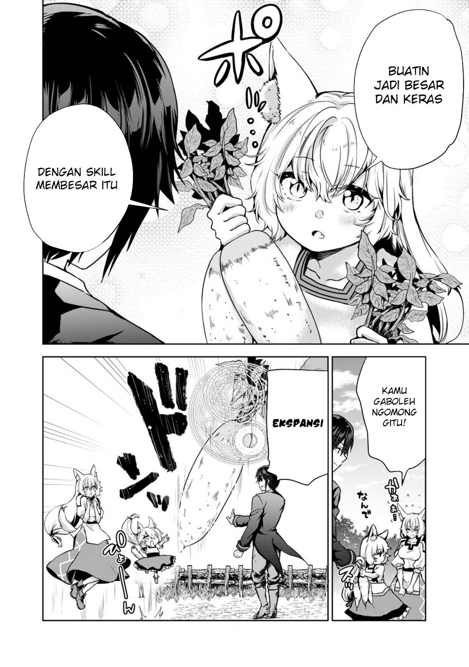 Tensei Kizoku no Bannou Kaitaku Kara ~”Kakudai & Shukushou” Sukiru o Tsukatte Itara Saikyou Ryouchi ni Narimashita~ Chapter 4 - halaman 19