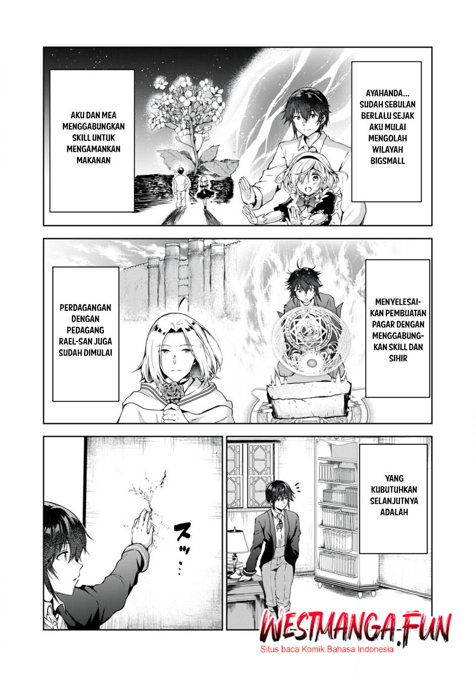 Tensei Kizoku no Bannou Kaitaku Kara ~”Kakudai & Shukushou” Sukiru o Tsukatte Itara Saikyou Ryouchi ni Narimashita~ Chapter 4 - halaman 2