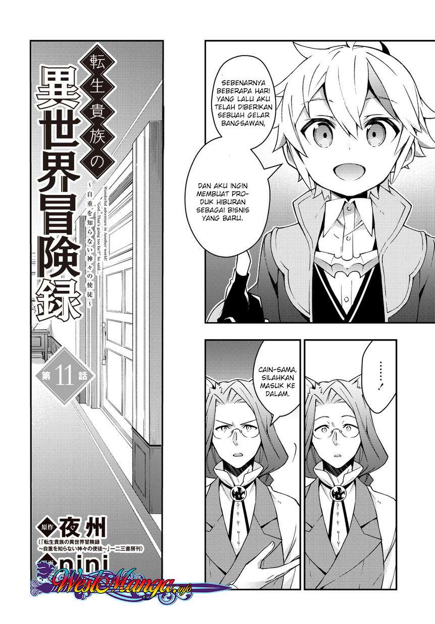 Tensei Kizoku no Isekai Boukenroku ~Jichou wo Shiranai Kamigami no Shit Chapter 11 - halaman 3