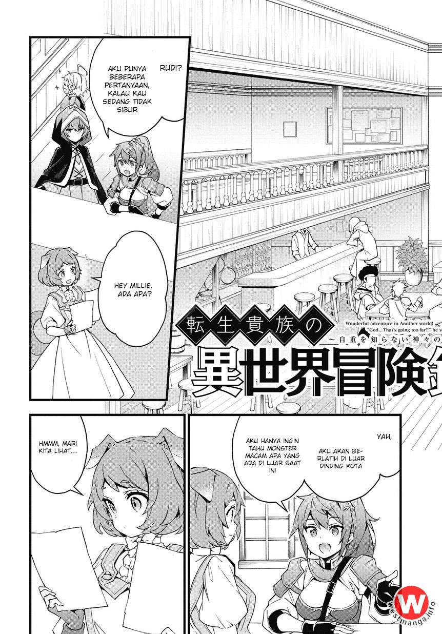 Tensei Kizoku no Isekai Boukenroku ~Jichou wo Shiranai Kamigami no Shit Chapter 4 - halaman 4