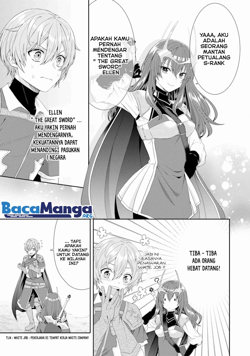 Tensei Ryoushu no Yuuryou Kaitaku: Zensei no Kioku o Ikashite White ni Tsutometara, Yuunou na Jinzai ga Atsumari Sugimashita Chapter 1.2 - halaman 4
