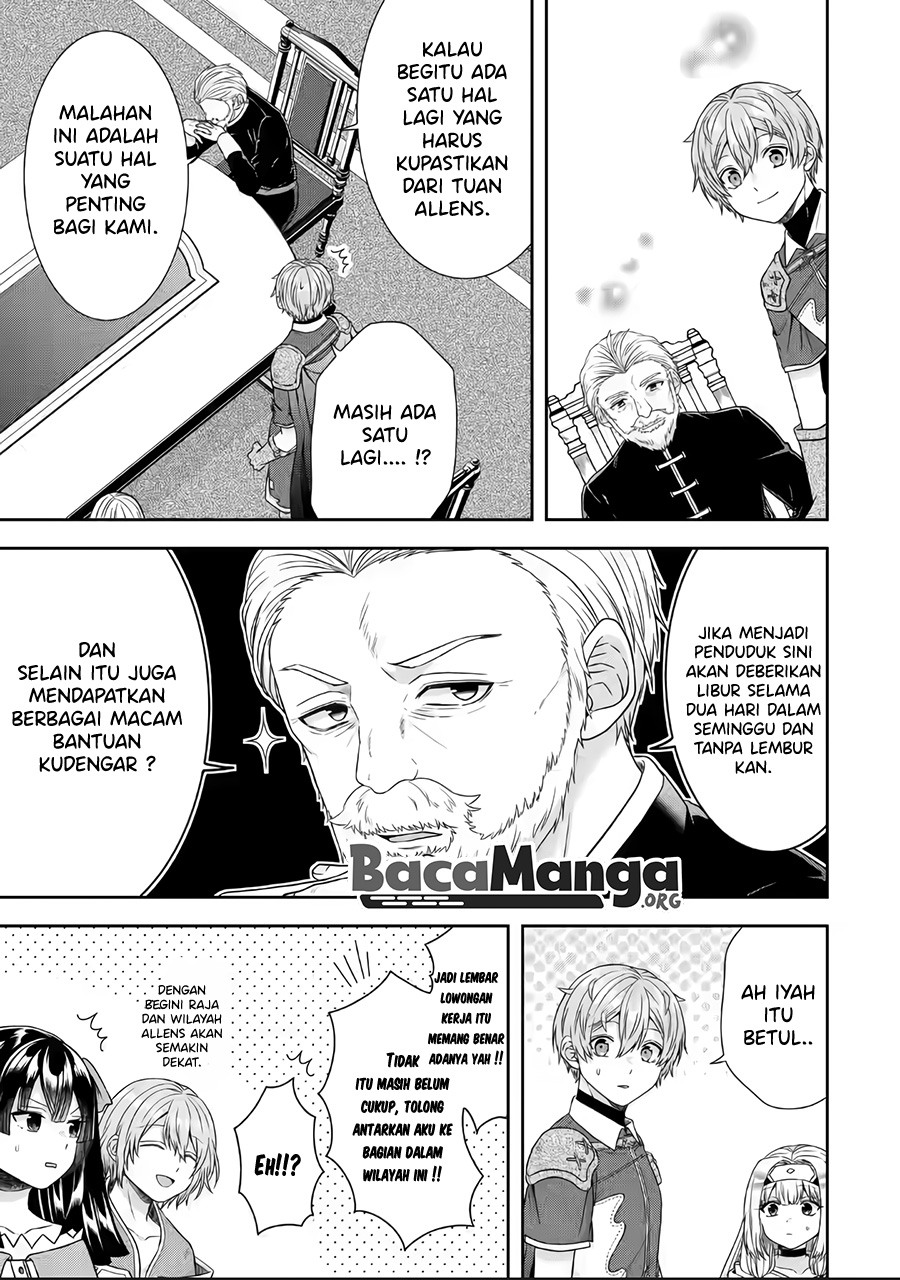 Tensei Ryoushu no Yuuryou Kaitaku: Zensei no Kioku o Ikashite White ni Tsutometara, Yuunou na Jinzai ga Atsumari Sugimashita Chapter 18.1 - halaman 9