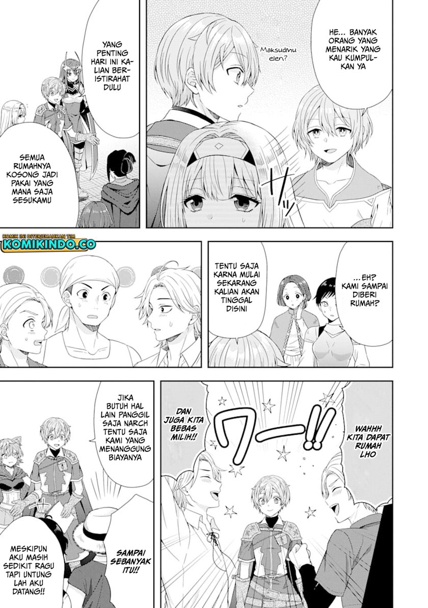 Tensei Ryoushu no Yuuryou Kaitaku: Zensei no Kioku o Ikashite White ni Tsutometara, Yuunou na Jinzai ga Atsumari Sugimashita Chapter 4.1 - halaman 3