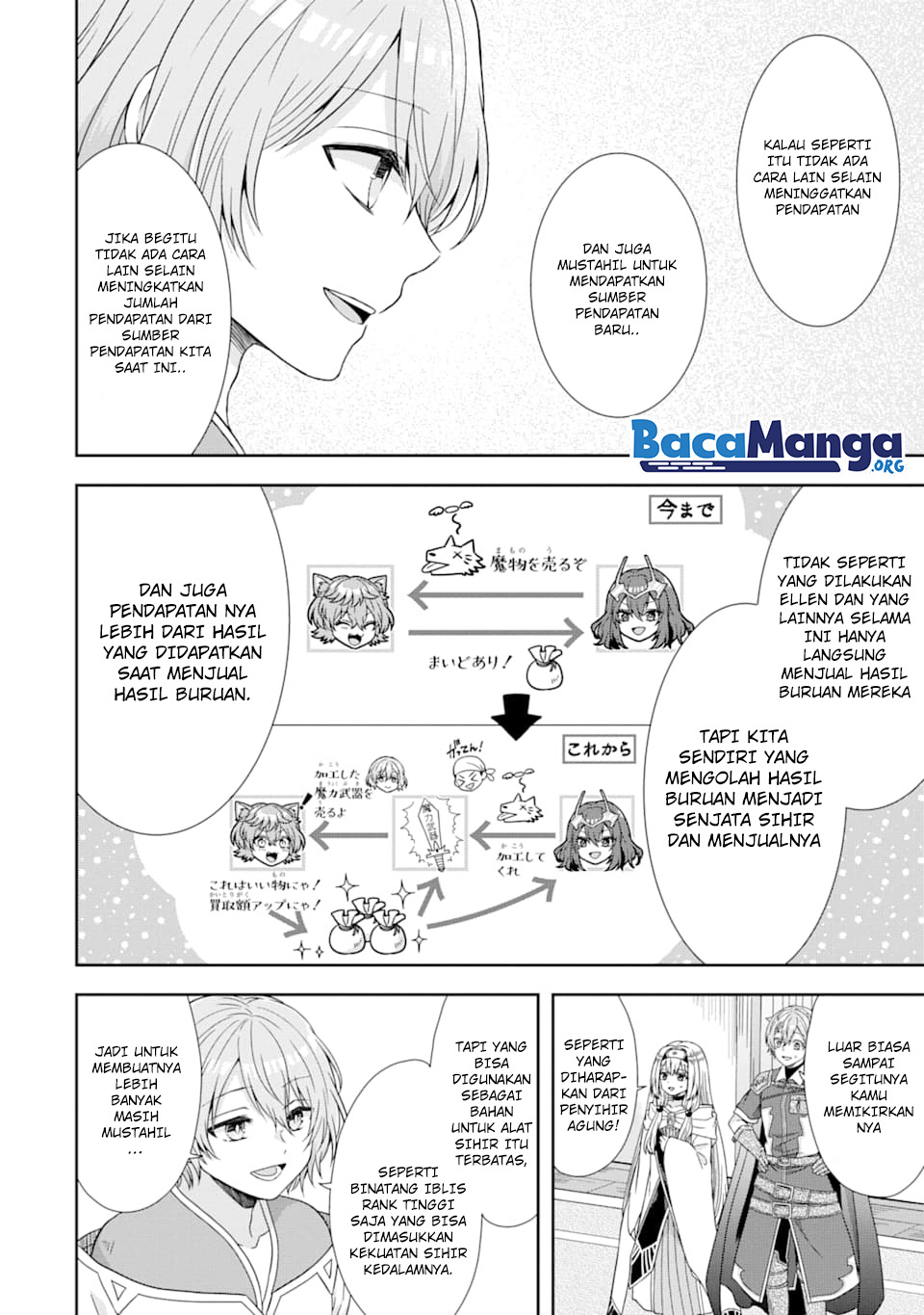 Tensei Ryoushu no Yuuryou Kaitaku: Zensei no Kioku o Ikashite White ni Tsutometara, Yuunou na Jinzai ga Atsumari Sugimashita Chapter 8.2 - halaman 4