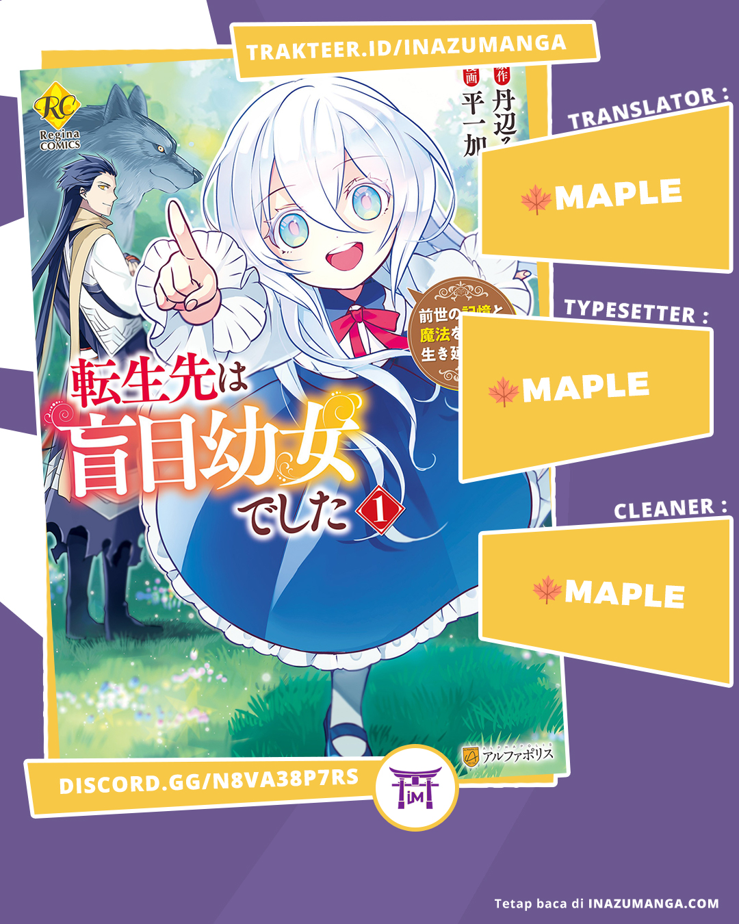 Tensei-saki wa Moumoku Youjo deshita: Zense no Kioku to Mahou wo Tayori ni Ikinobimasu Chapter 1 - halaman 1