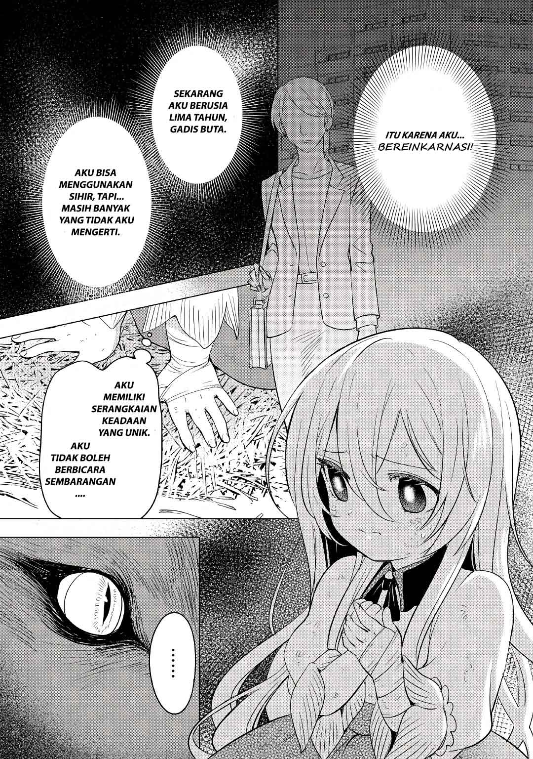 Tensei-saki wa Moumoku Youjo deshita: Zense no Kioku to Mahou wo Tayori ni Ikinobimasu Chapter 1 - halaman 12