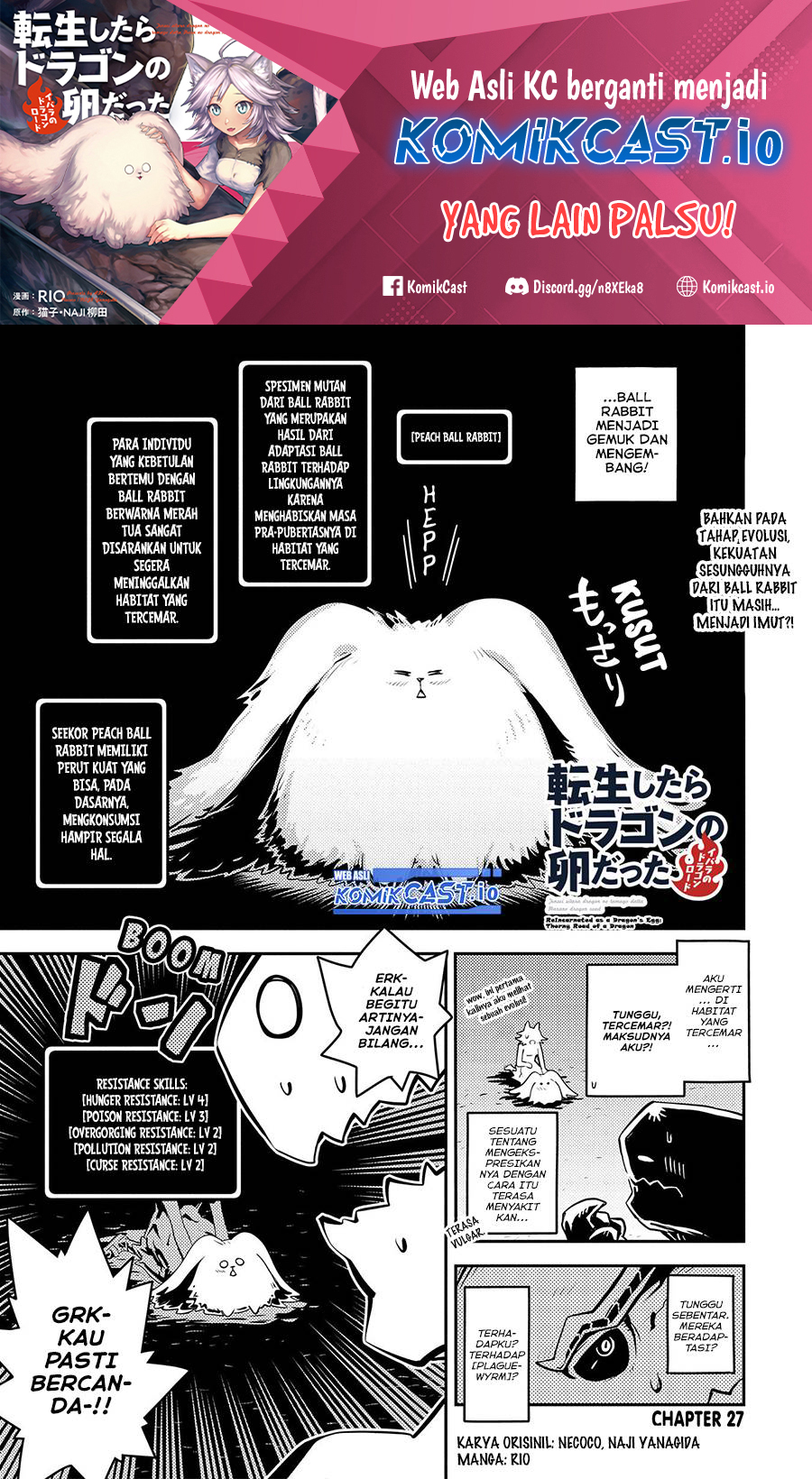 Tensei shitara Dragon no Tamago datta: Saikyou Igai Mezasanee Chapter 27 - halaman 2