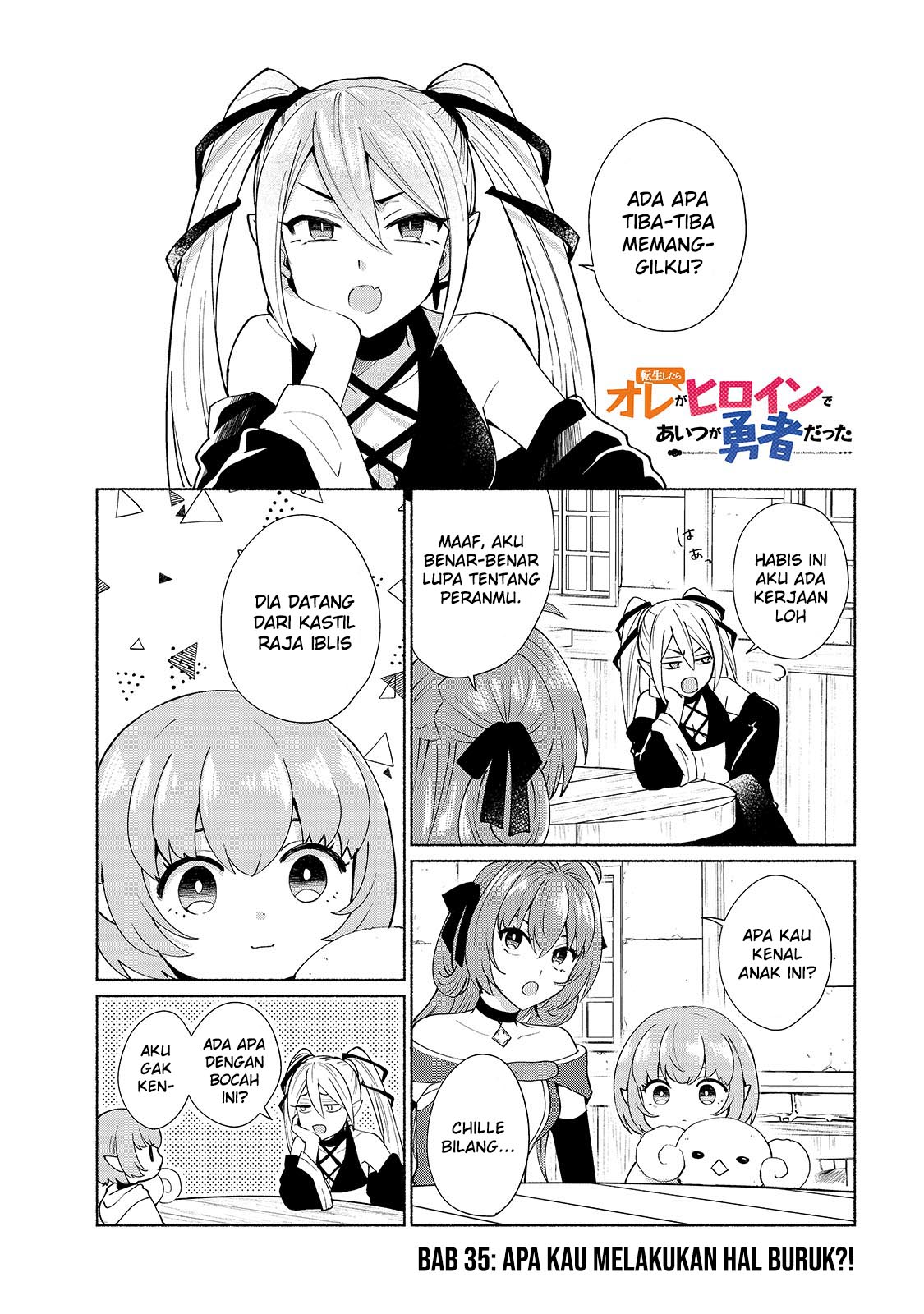 Tensei shitara Ore ga Heroine de Aitsu ga Yuusha Datta Chapter 35 - halaman 2
