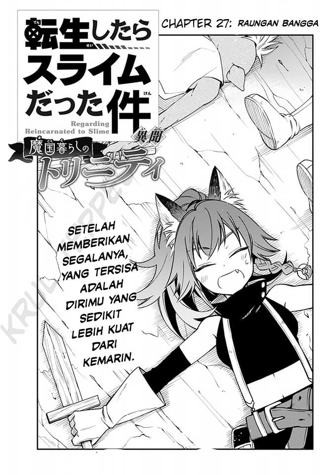 Tensei shitara Slime Datta Ken Ibun: Makokugurashi no Trinity Chapter 27 - halaman 1