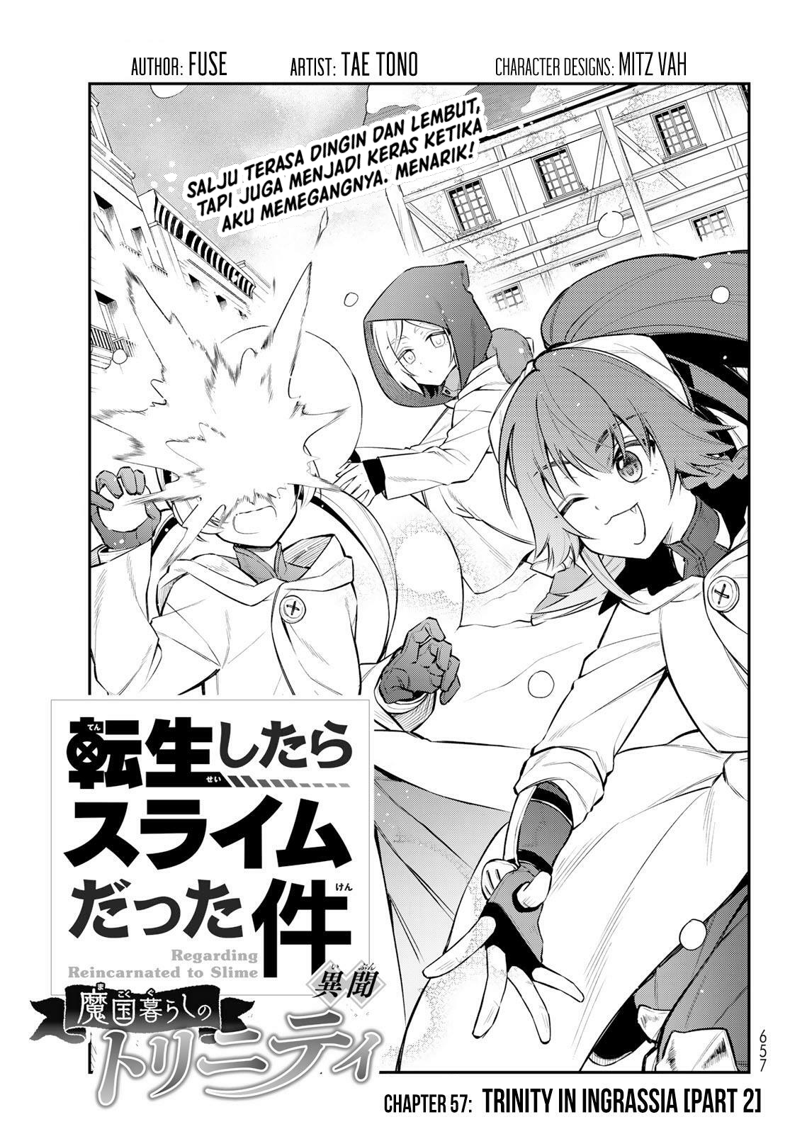 Tensei shitara Slime Datta Ken Ibun: Makokugurashi no Trinity Chapter 57 - halaman 2