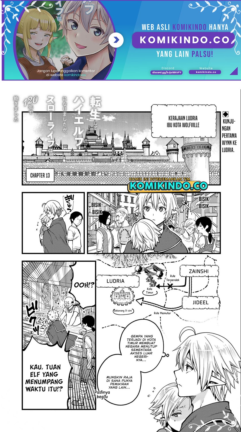 Tensei shite High Elf ni Narimashita ga, Slow Life wa 120-nen de Akimashita Chapter 13 - halaman 2