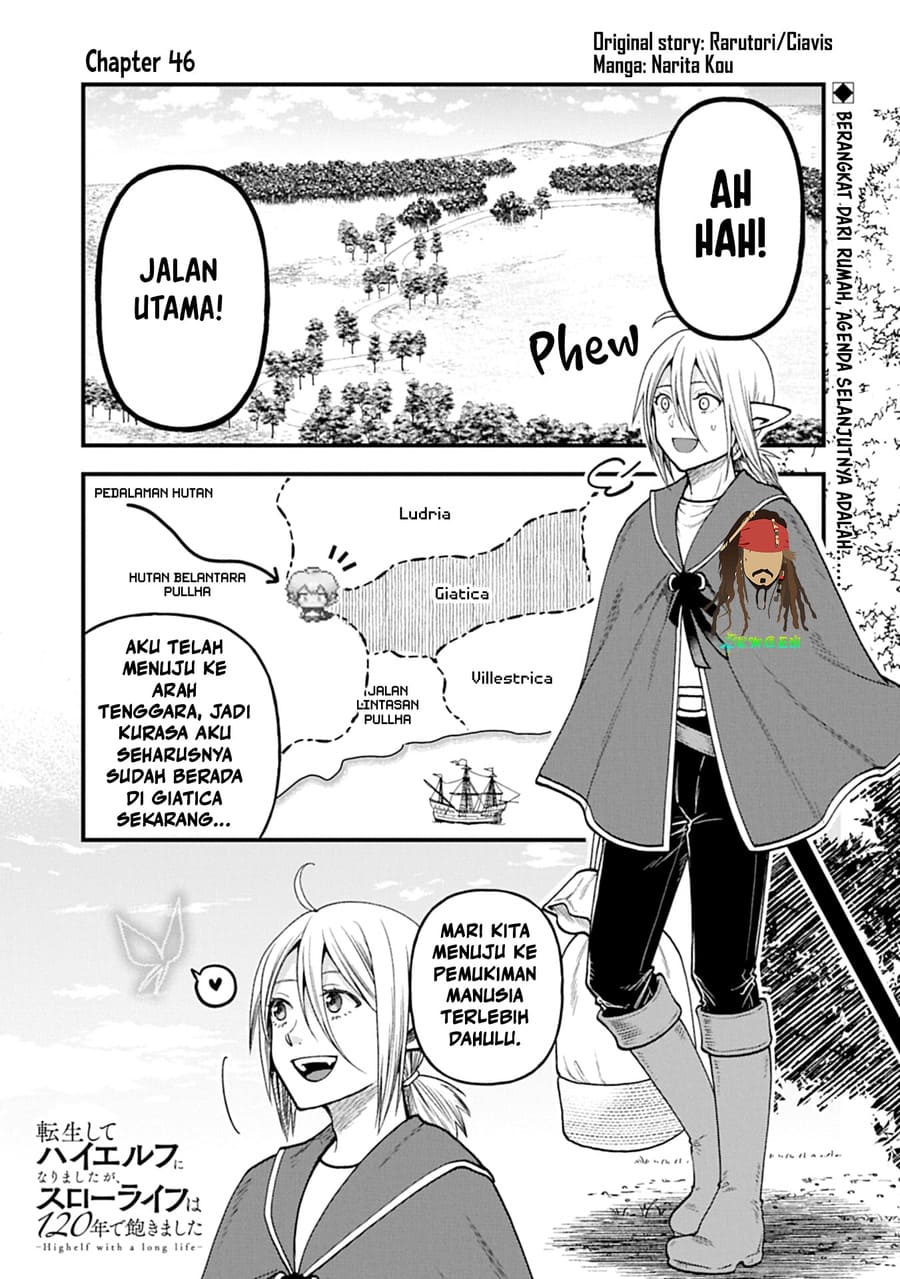 Tensei shite High Elf ni Narimashita ga, Slow Life wa 120-nen de Akimashita Chapter 46 - halaman 2