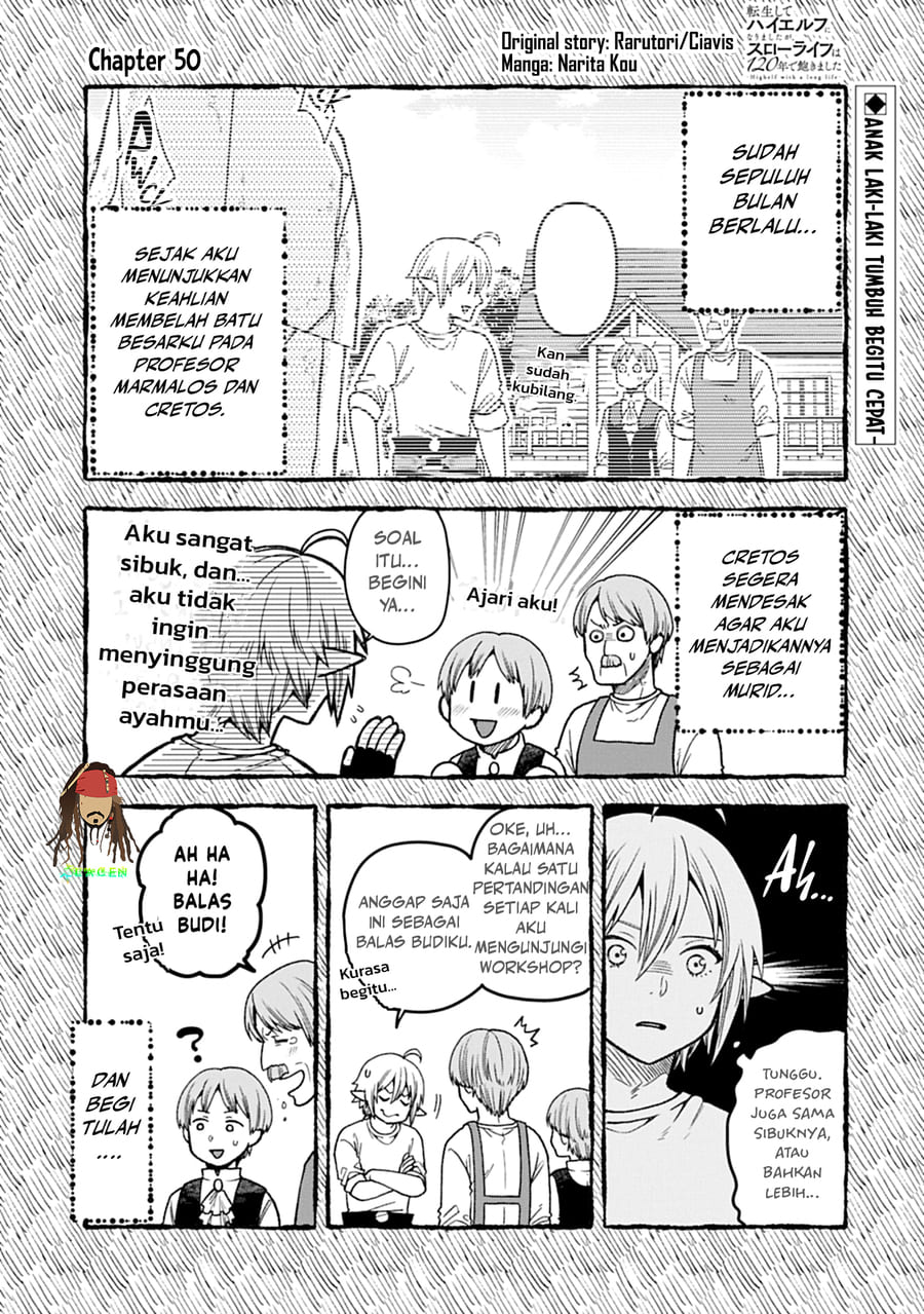Tensei shite High Elf ni Narimashita ga, Slow Life wa 120-nen de Akimashita Chapter 50 - halaman 2