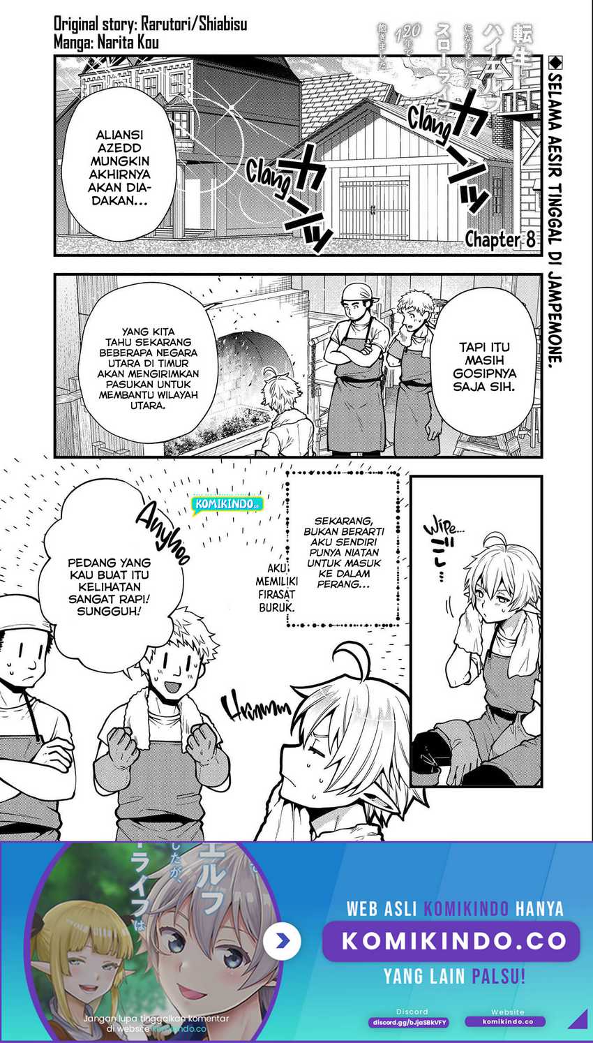 Tensei shite High Elf ni Narimashita ga, Slow Life wa 120-nen de Akimashita Chapter 8 - halaman 2