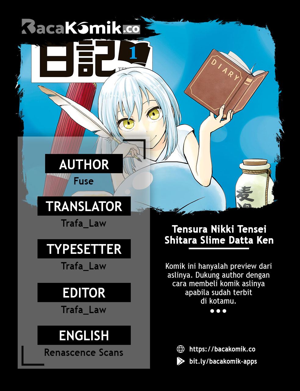 Tensura Nikki: Tensei shitara Slime Datta Ken Chapter 1.2 - halaman 1