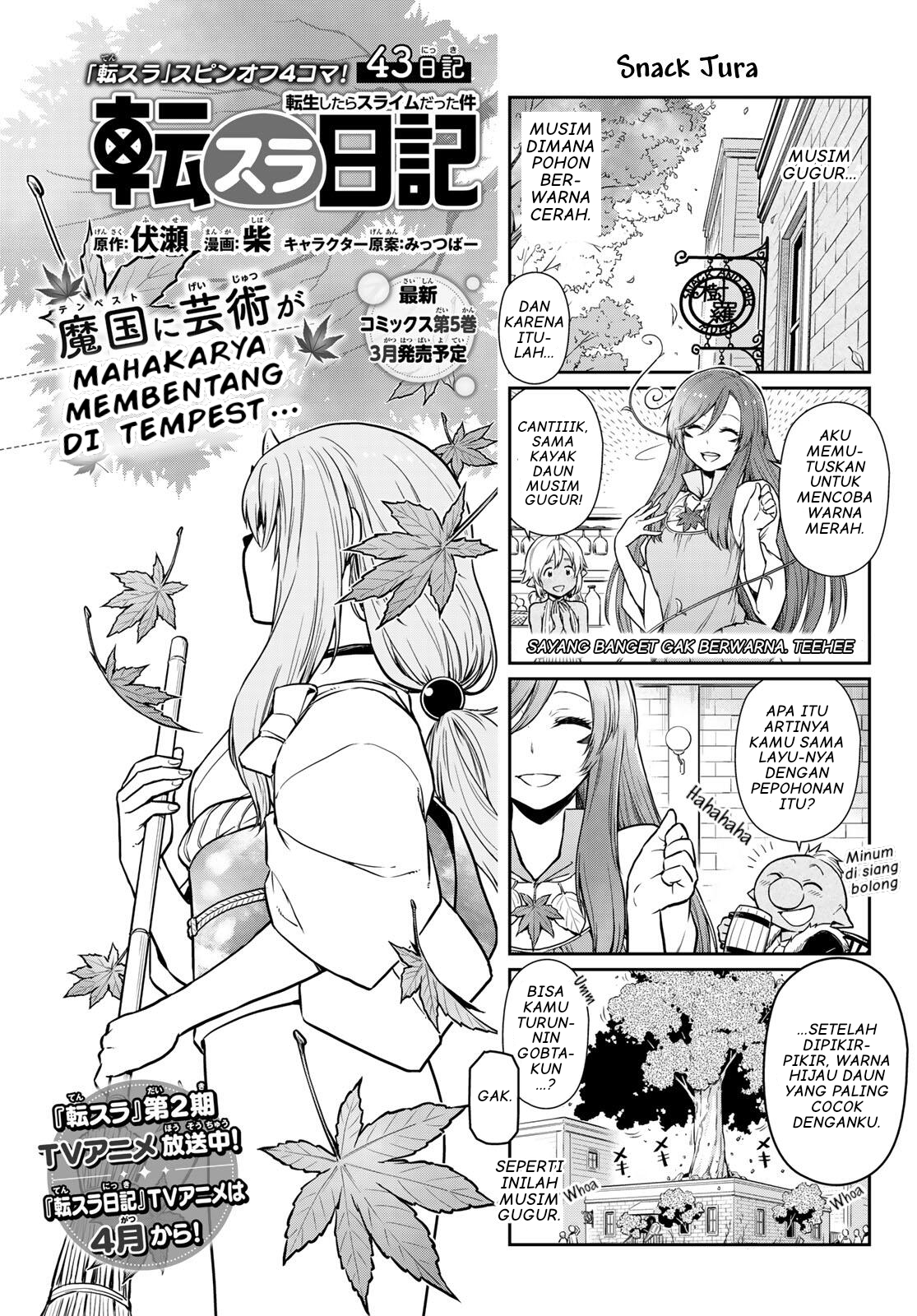 Tensura Nikki: Tensei shitara Slime Datta Ken Chapter 43 - halaman 1