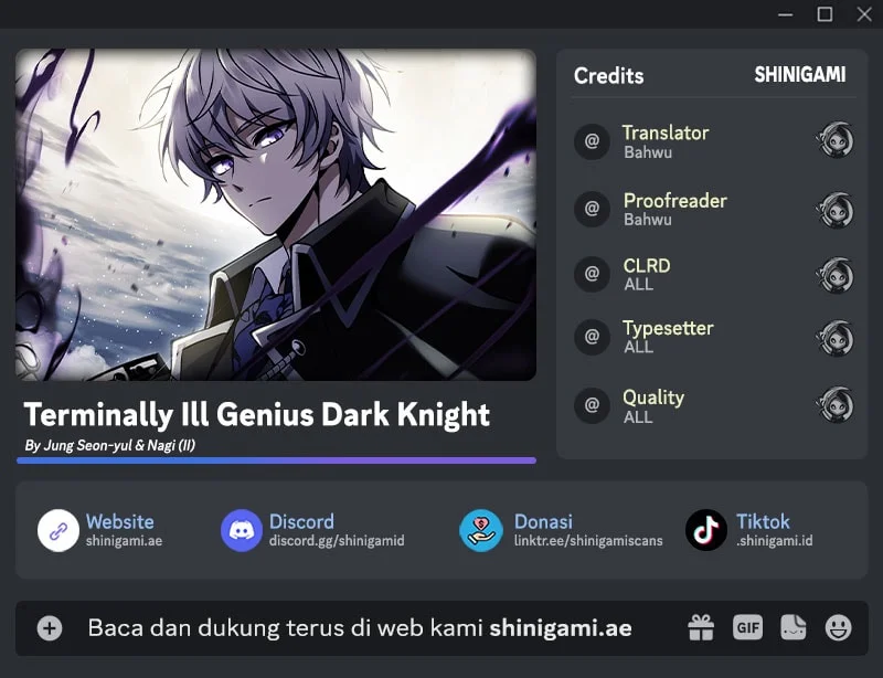 Terminally-Ill Genius Dark Knight Chapter 124 - halaman 1