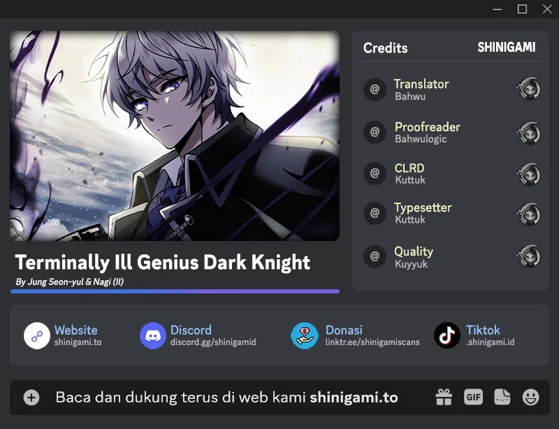 Terminally-Ill Genius Dark Knight Chapter 154 - halaman 1