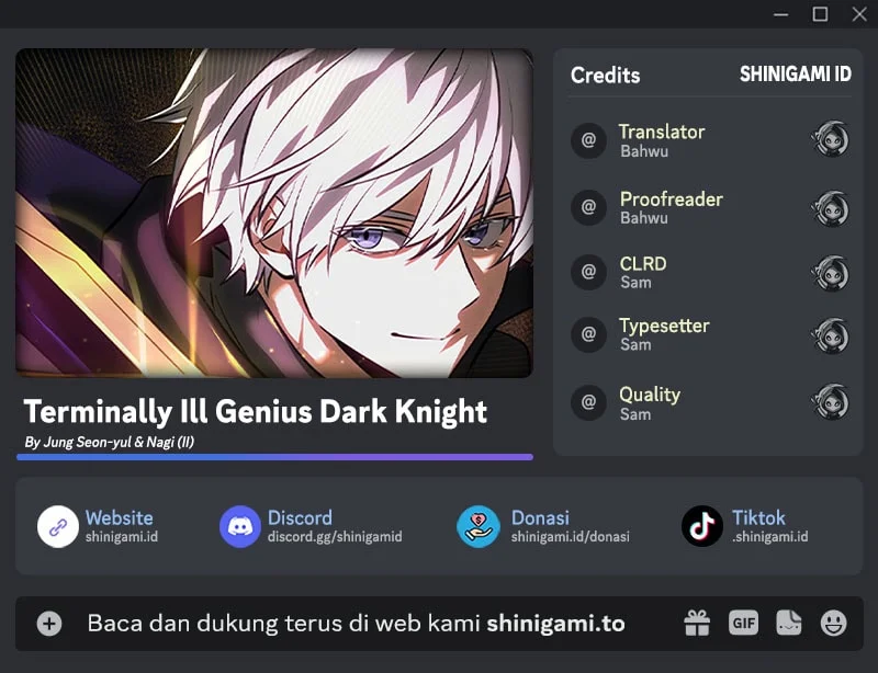 Terminally-Ill Genius Dark Knight Chapter 158 - halaman 1