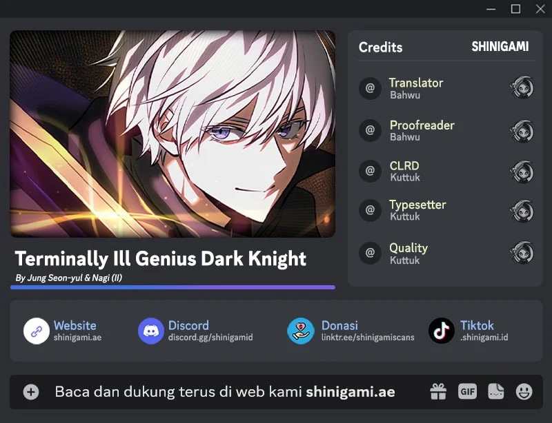 Terminally-Ill Genius Dark Knight Chapter 159 - halaman 1
