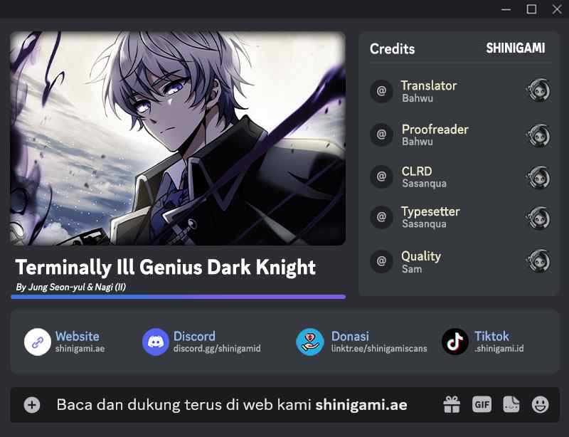 Terminally-Ill Genius Dark Knight Chapter 32 - halaman 1