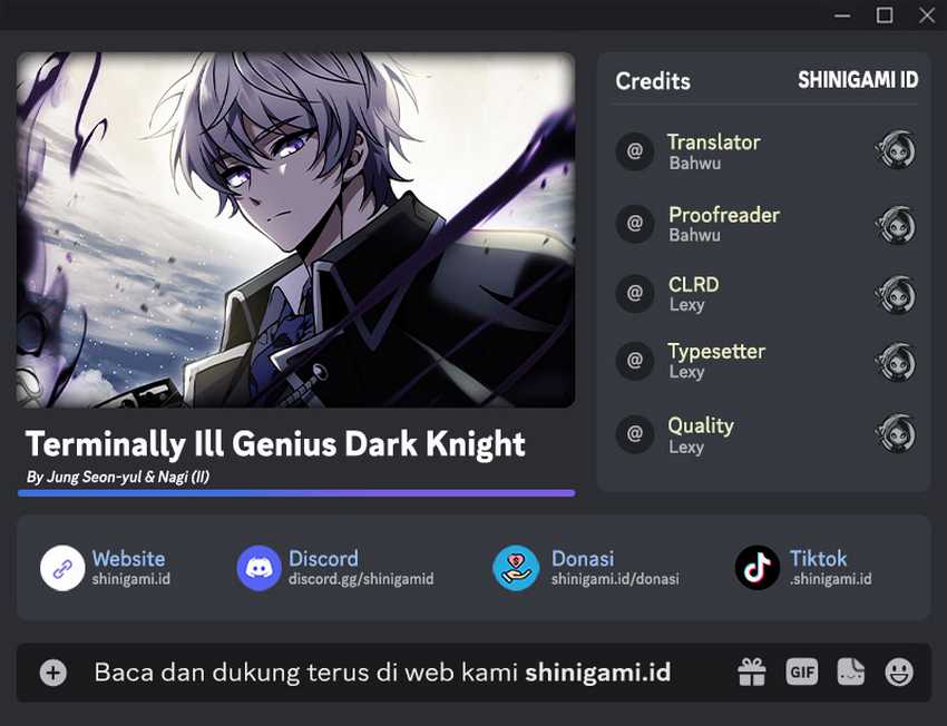 Terminally-Ill Genius Dark Knight Chapter 37 - halaman 1