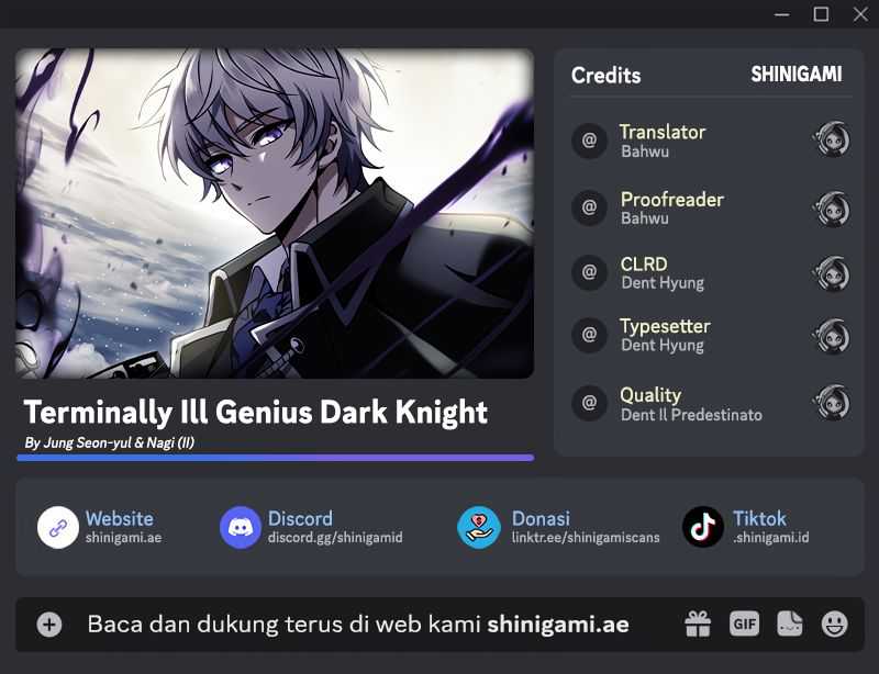 Terminally-Ill Genius Dark Knight Chapter 89 - halaman 1