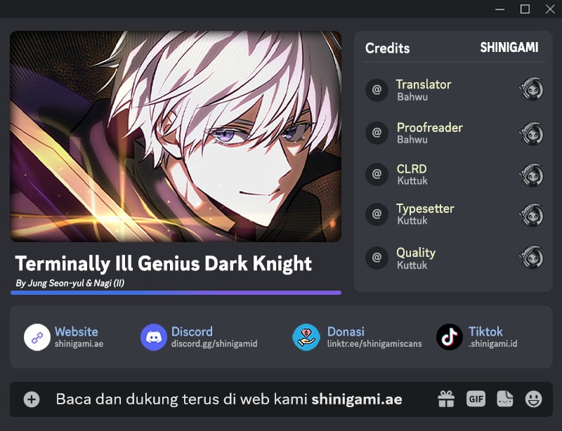 Terminally-Ill Genius Dark Knight Chapter 99 - halaman 1