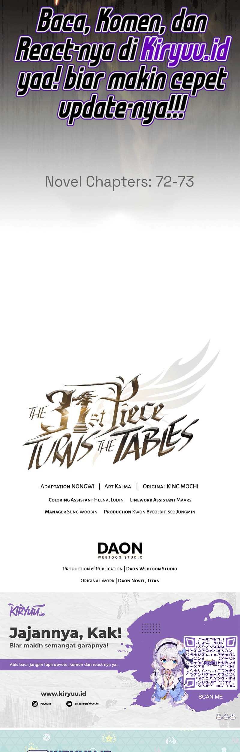 The 31st Piece Turns the Tables Chapter 53 - halaman 70