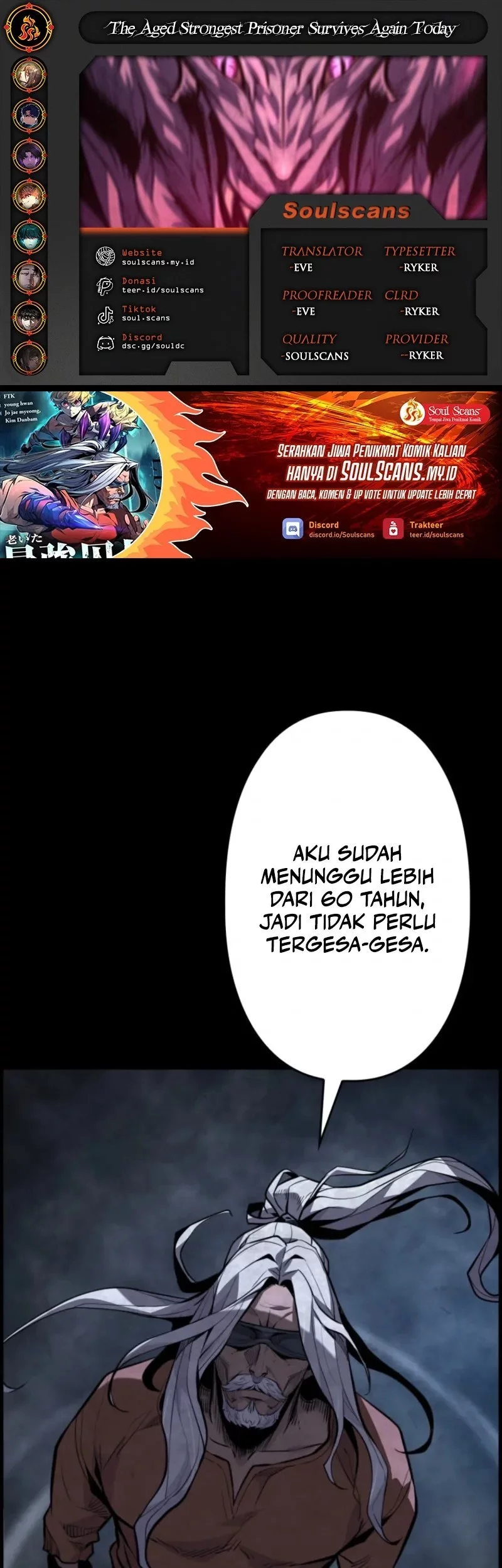 The Aged Strongest Prisoner Survives Again Today Chapter 25 - halaman 1