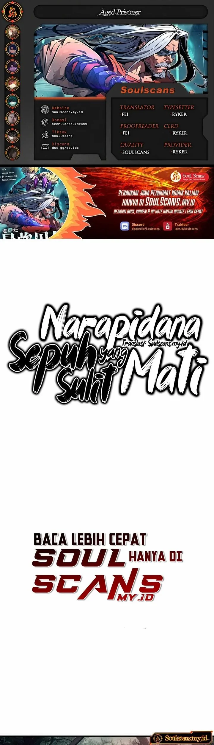 The Aged Strongest Prisoner Survives Again Today Chapter 43 - halaman 1