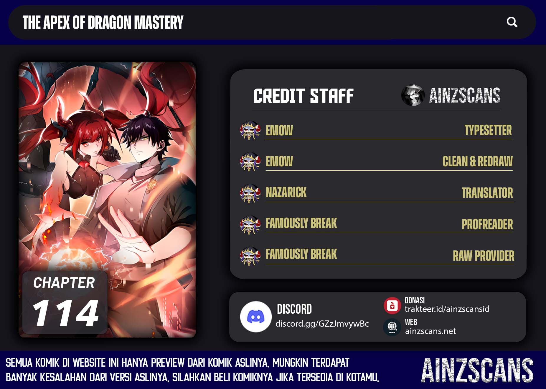 The Apex of Dragon Mastery Chapter 114 - halaman 1