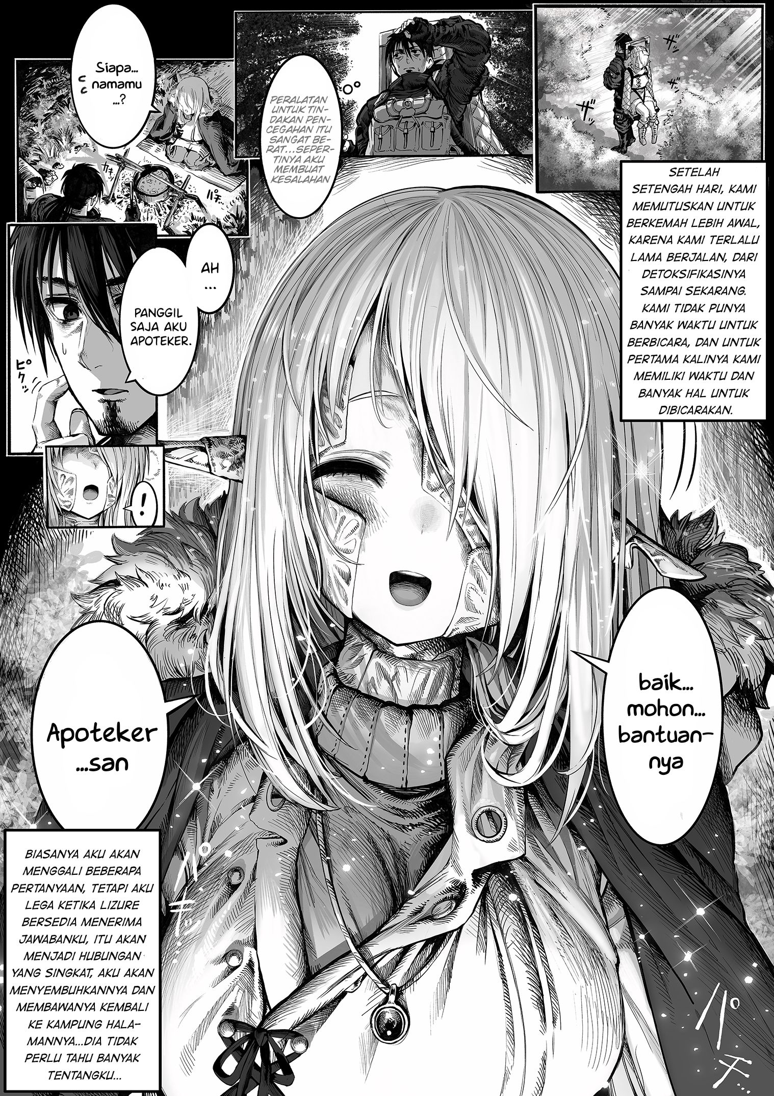 The Apothecary Is Gonna Make This Ragged Elf Happy (Webcomic) Chapter 24 - halaman 1