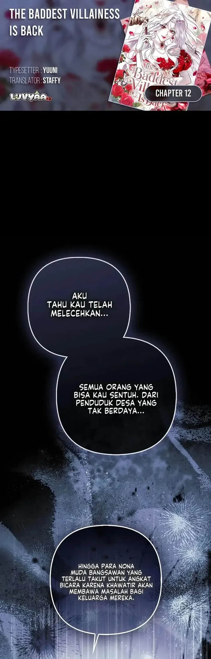 The Baddest Villainess Is Back Chapter 12 - halaman 1