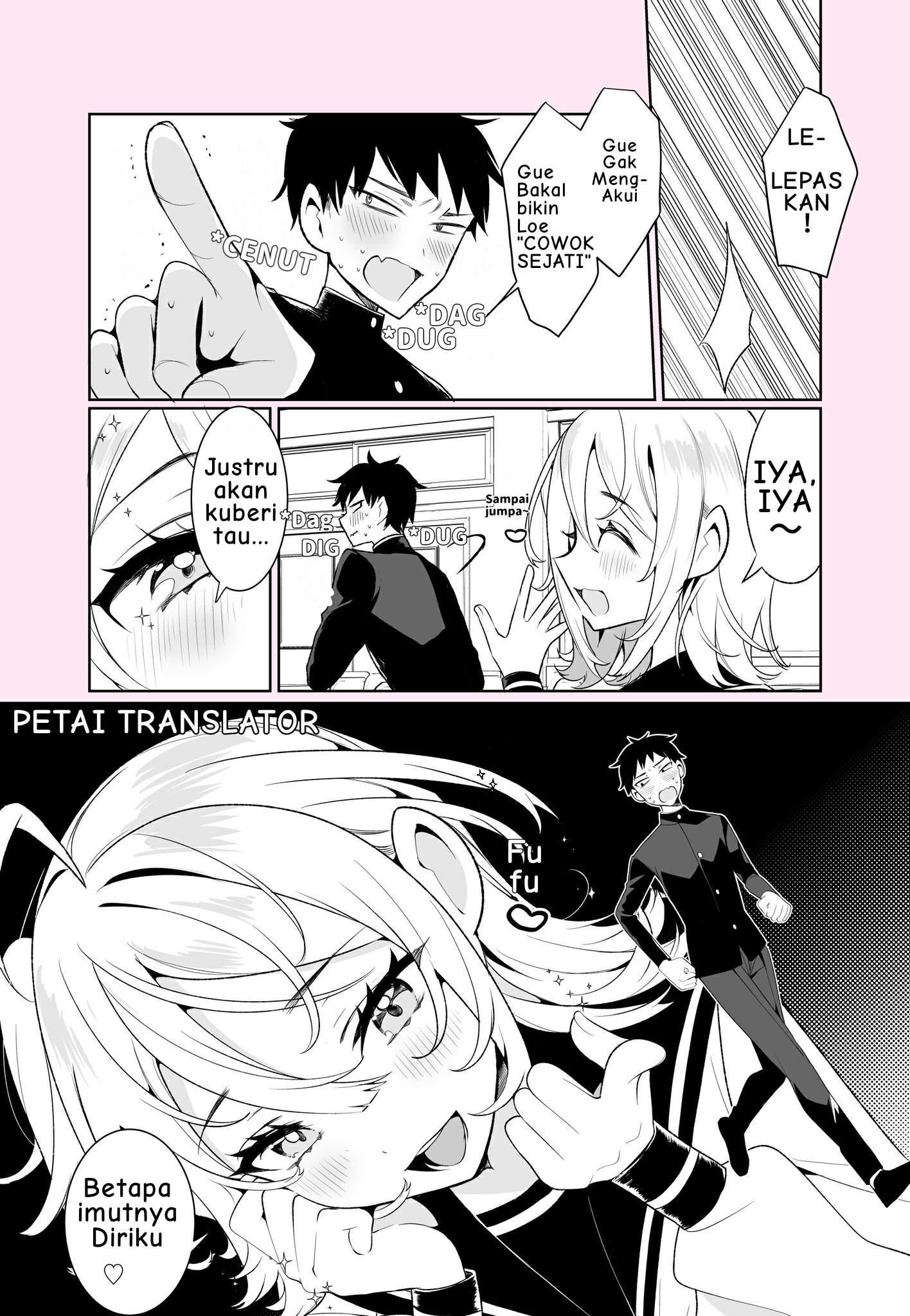 The Beginning of a Battle With a Cross-Dressing Transfer Student! Chapter 1 - halaman 4