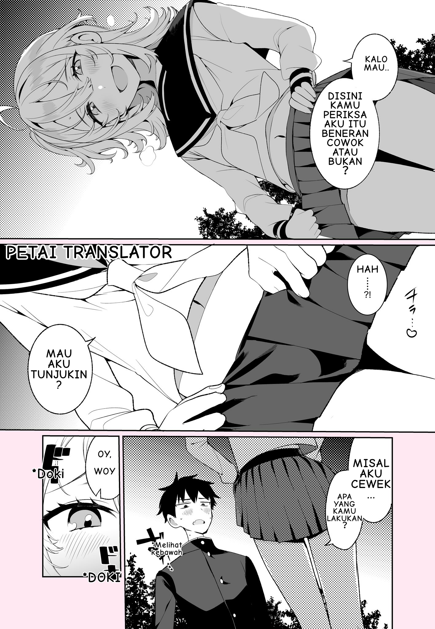 The Beginning of a Battle With a Cross-Dressing Transfer Student! Chapter 1 - halaman 7