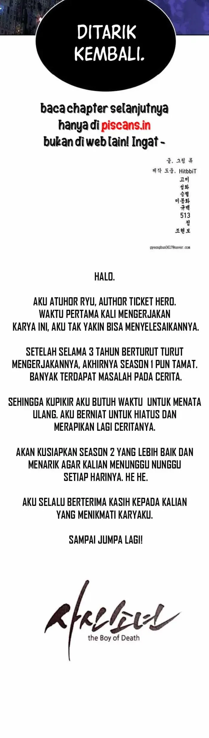 The Boy of Death Chapter 146.3 - halaman 104