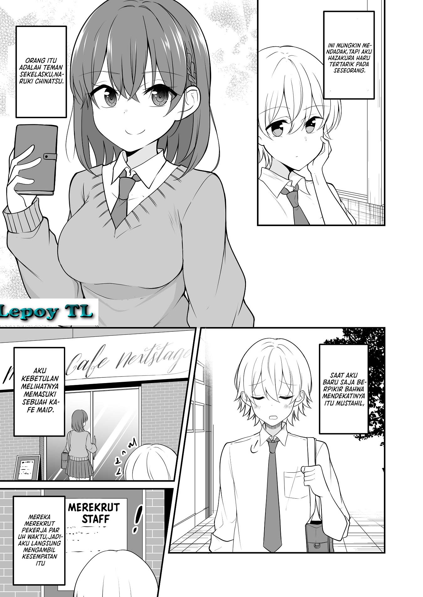 The Boy Who Somehow Ended Up Working in a Maid Cafe Chapter 0 - halaman 1