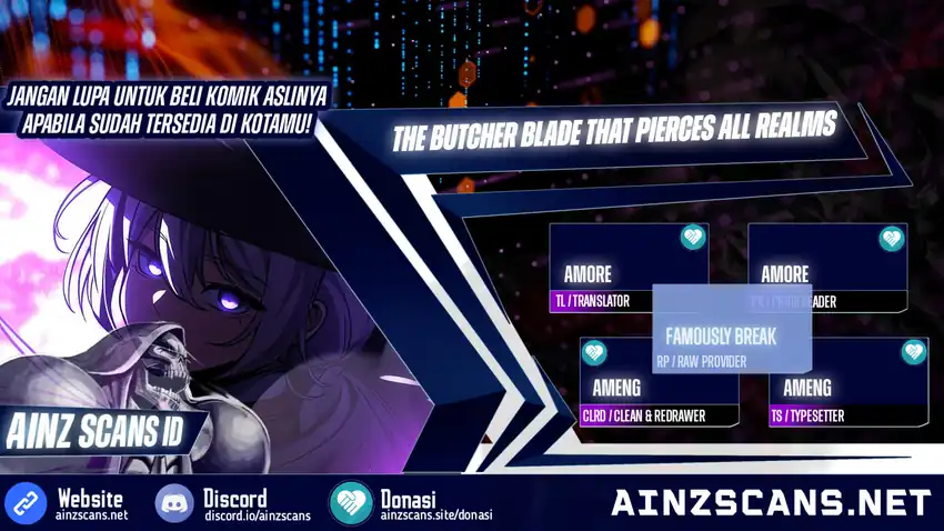 The Butcher Blade That Pierces All Realms Chapter 30 - halaman 1