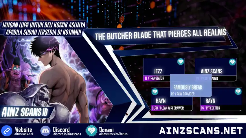 The Butcher Blade That Pierces All Realms Chapter 38 - halaman 1