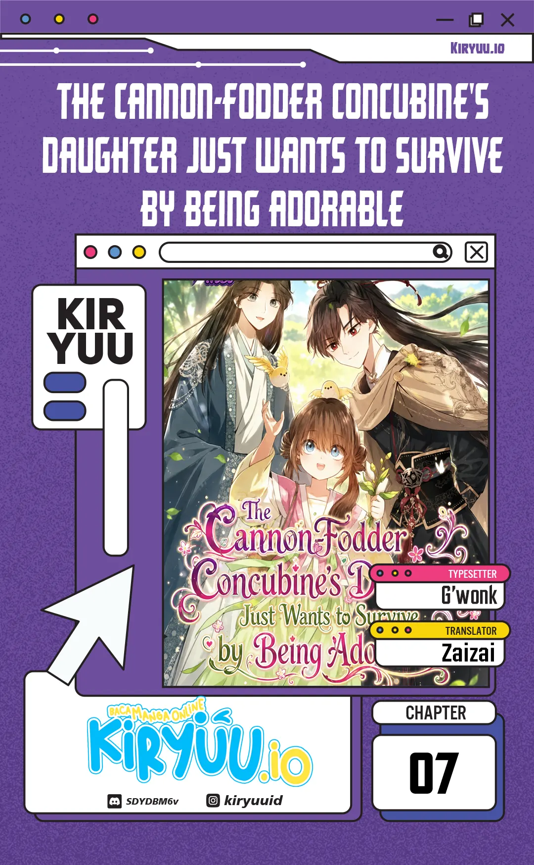 The Cannon-Fodder Concubine's Daughter Just Wants to Survive by Being Adorable Chapter 7 - halaman 1