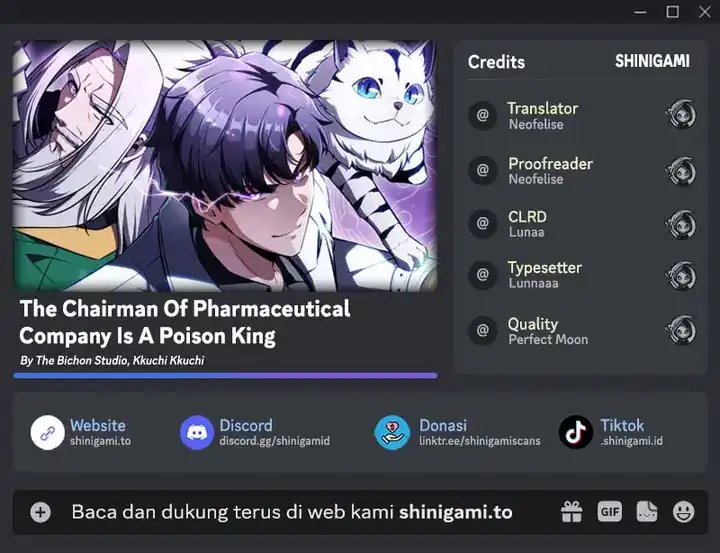The Chairman of Pharmaceutical Company is a Poison King Chapter 12 - halaman 1
